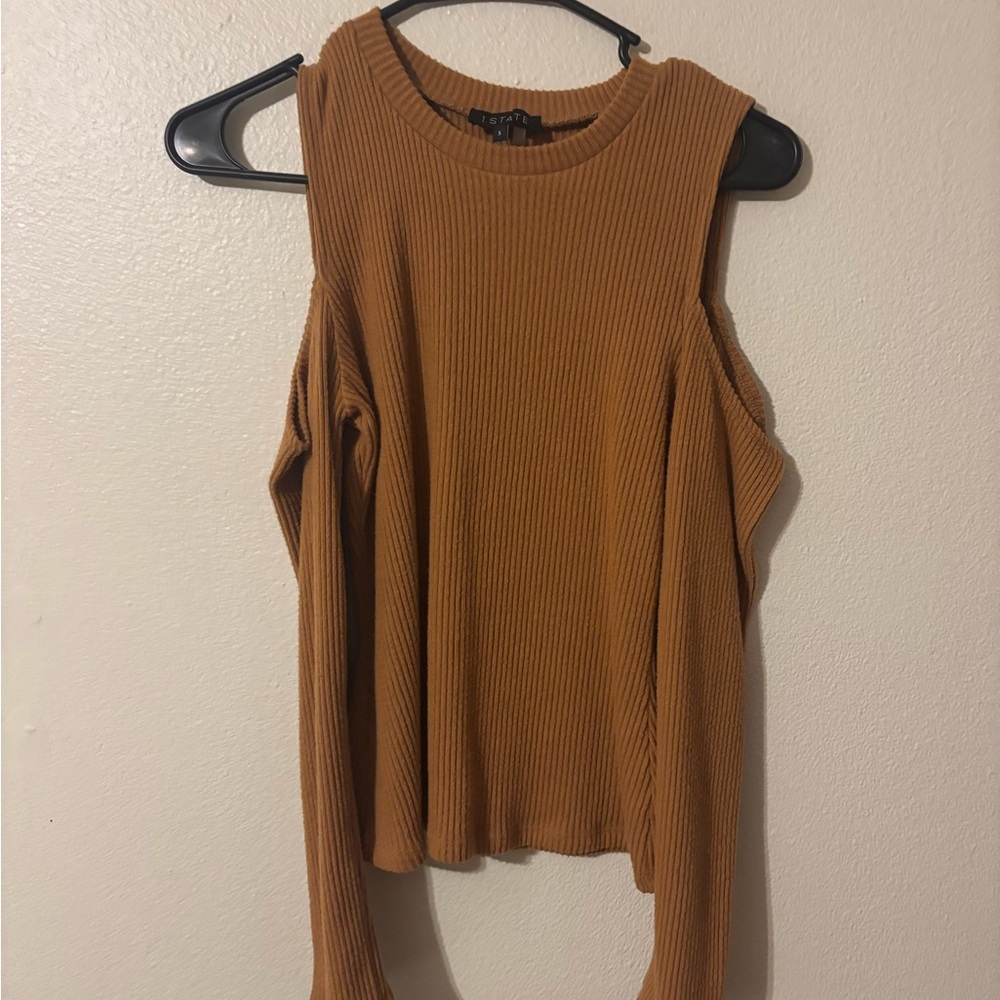 1. State Ribbed Knit in Rich Brown